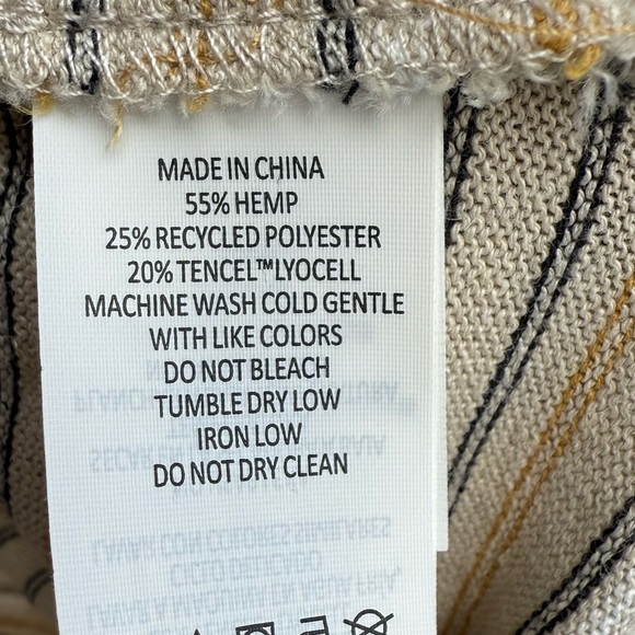 prAna Jasmine Maxi Hi-Low Skirt XL Stone Stripe - Picture 5 of 8